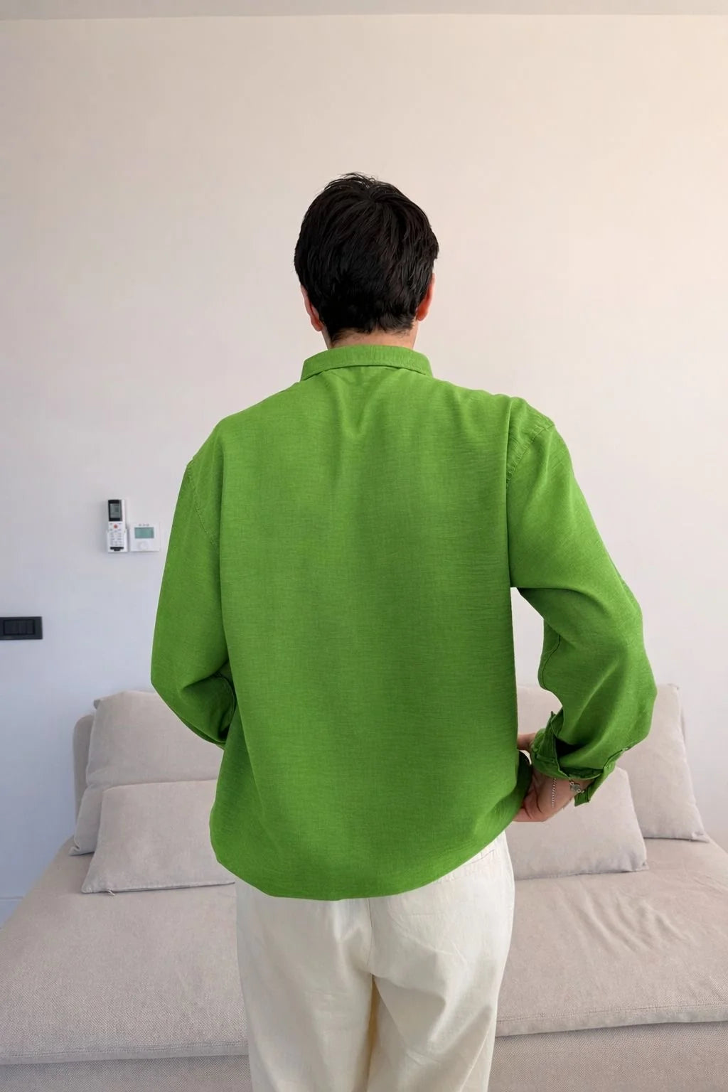 Green Linen Shirt