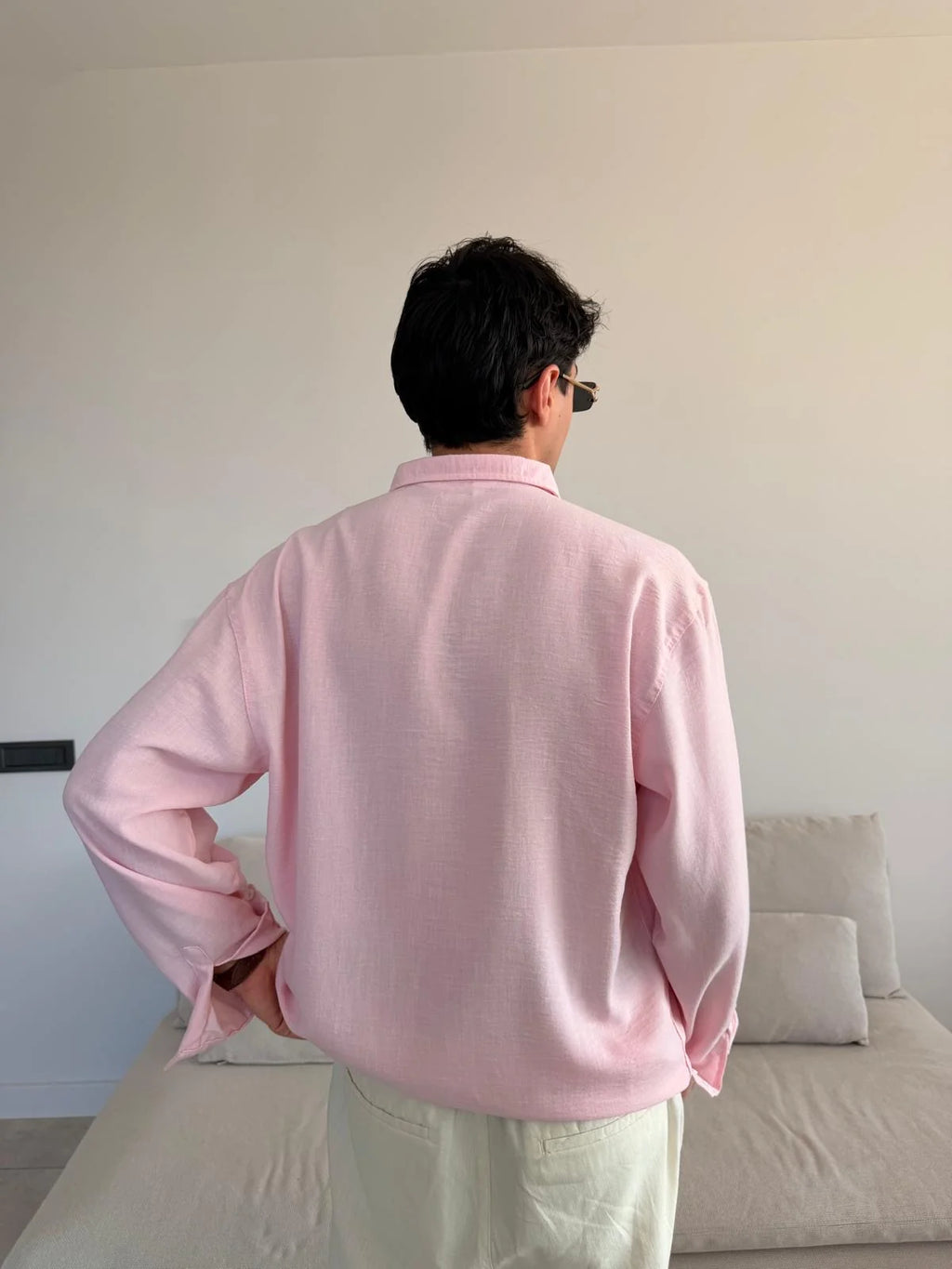 Pink Linen Shirt