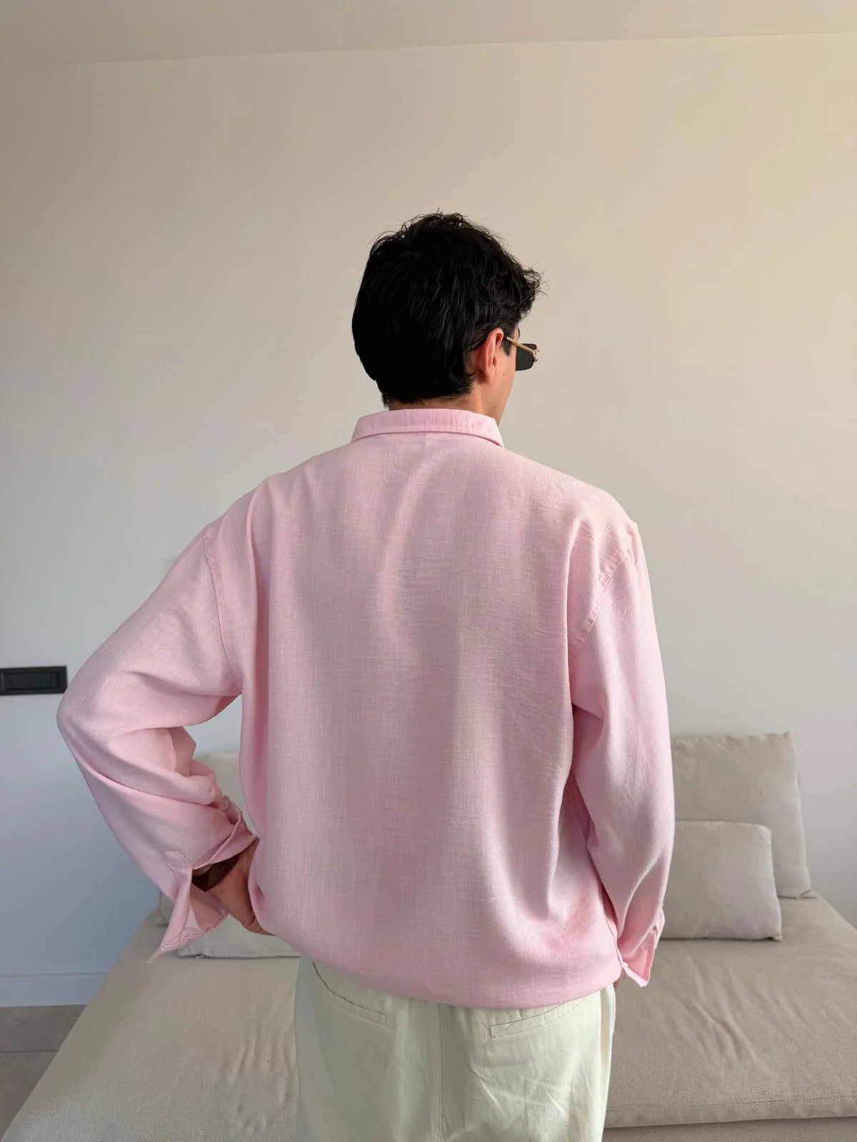 Pink Linen Shirt