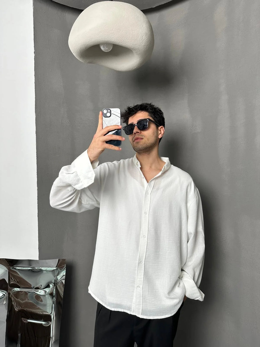 White Linen Shirt