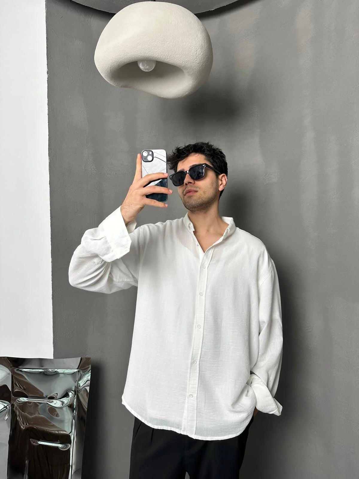 White Linen Shirt