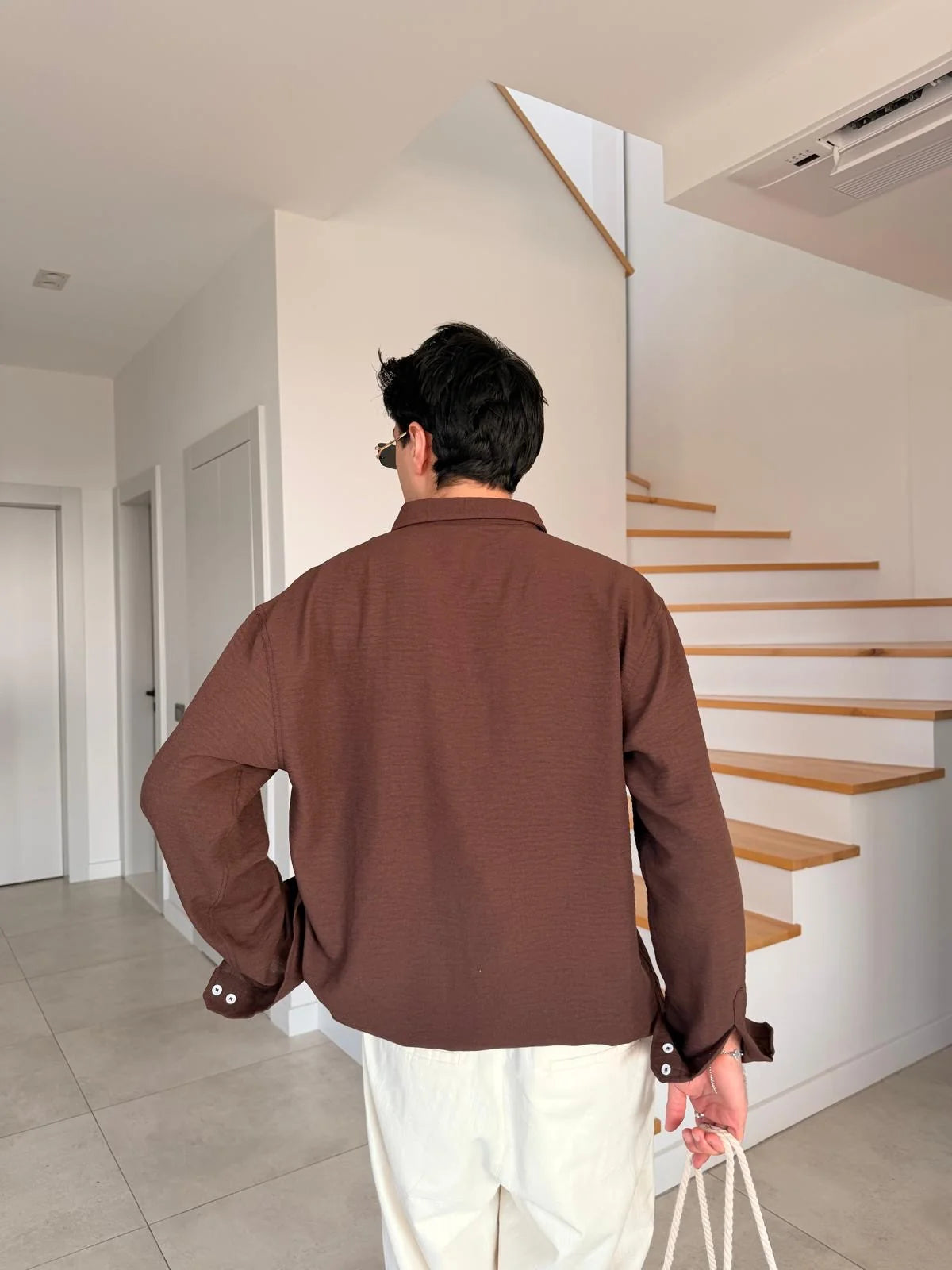 Brown Linen Shirt