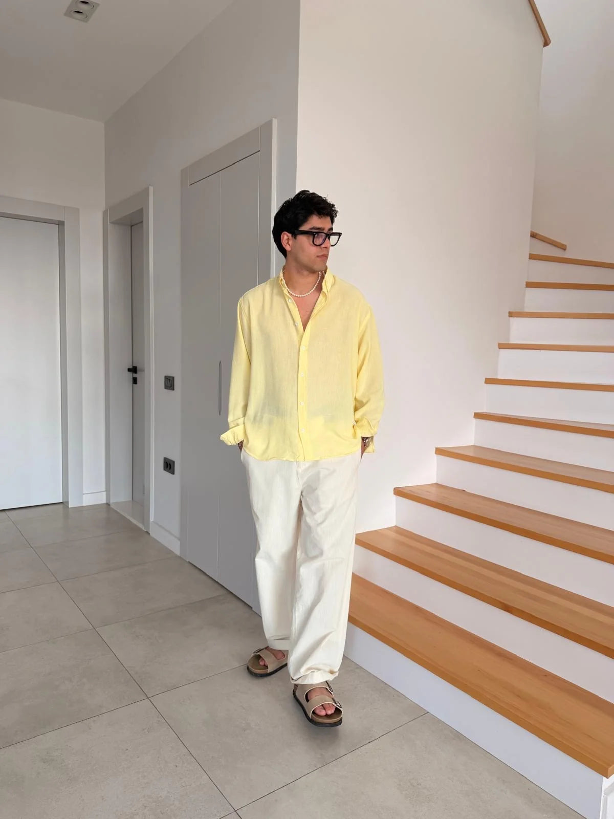 Yellow Linen Shirt