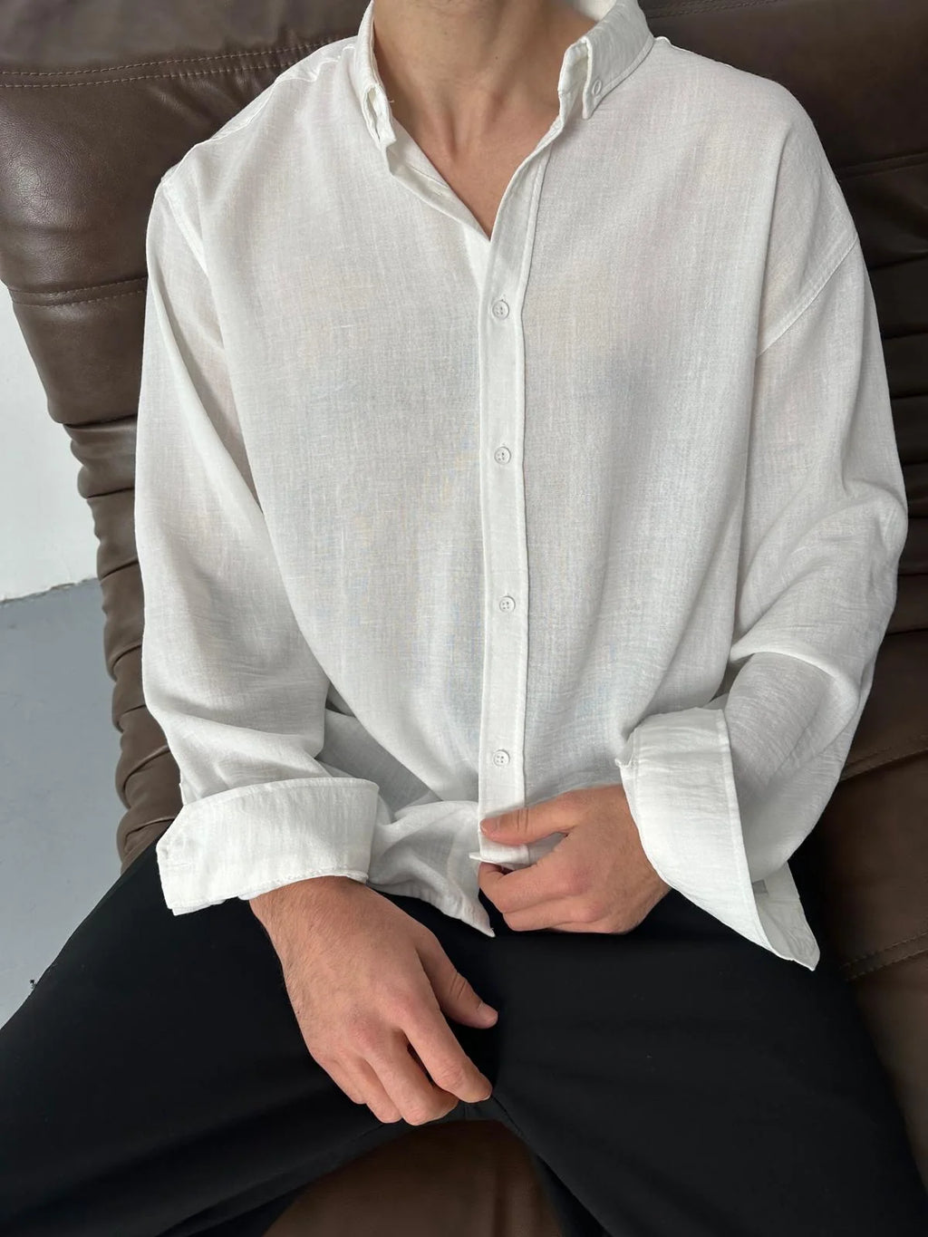 White Linen Shirt
