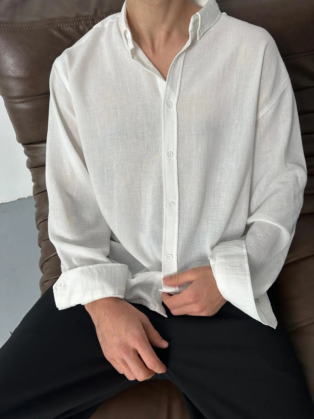 White Linen Shirt