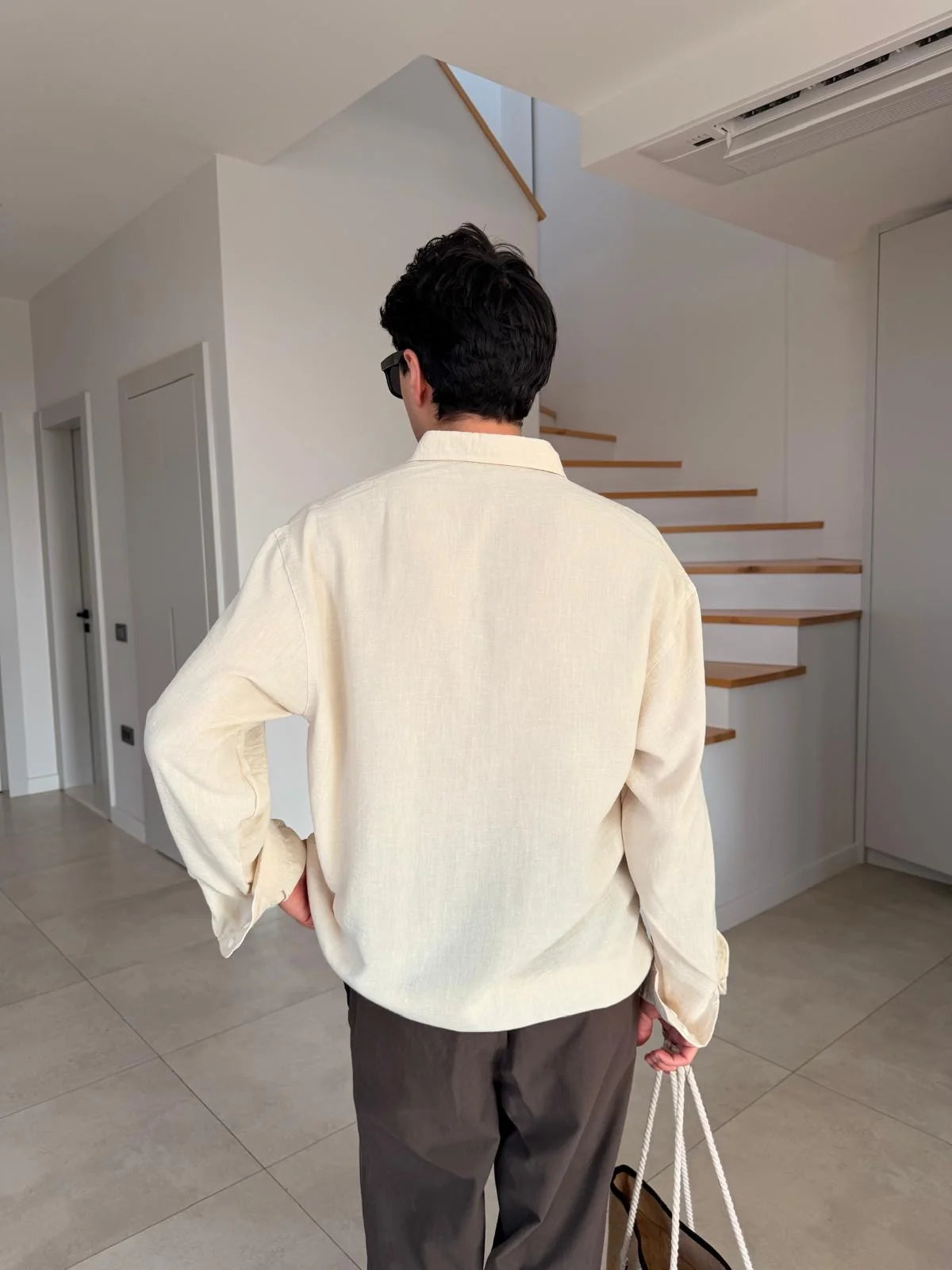 Beige Linen Shirt