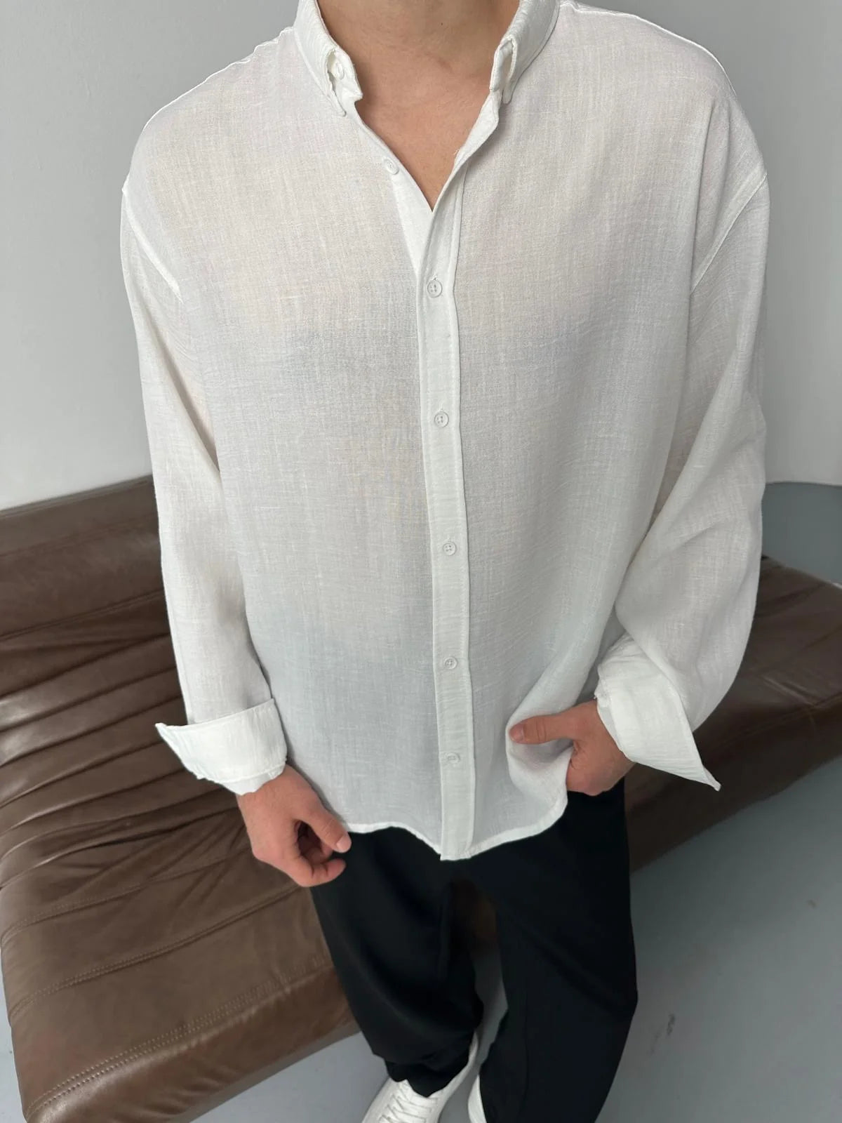 White Linen Shirt