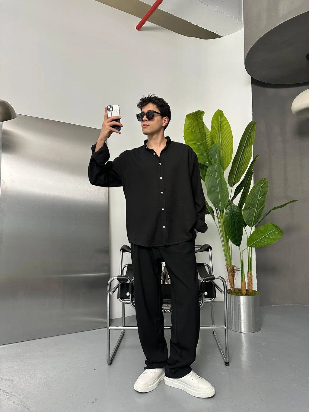 Black Linen Shirt