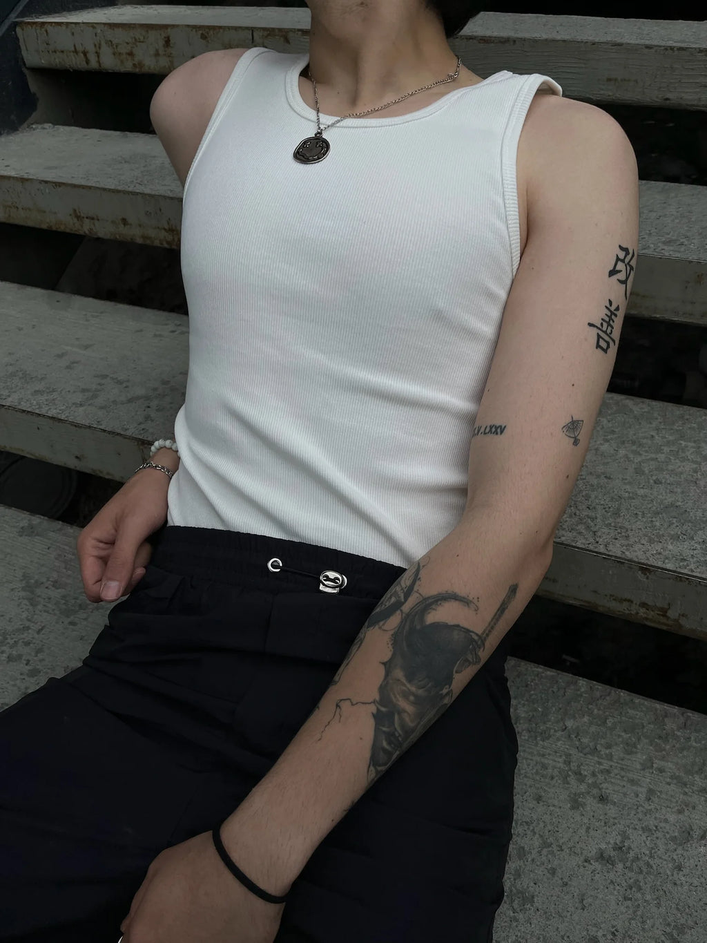White Basic Tank Top