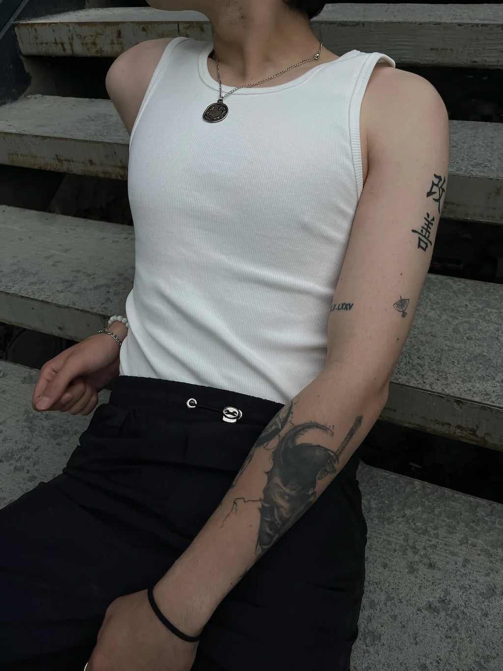White Basic Tank Top