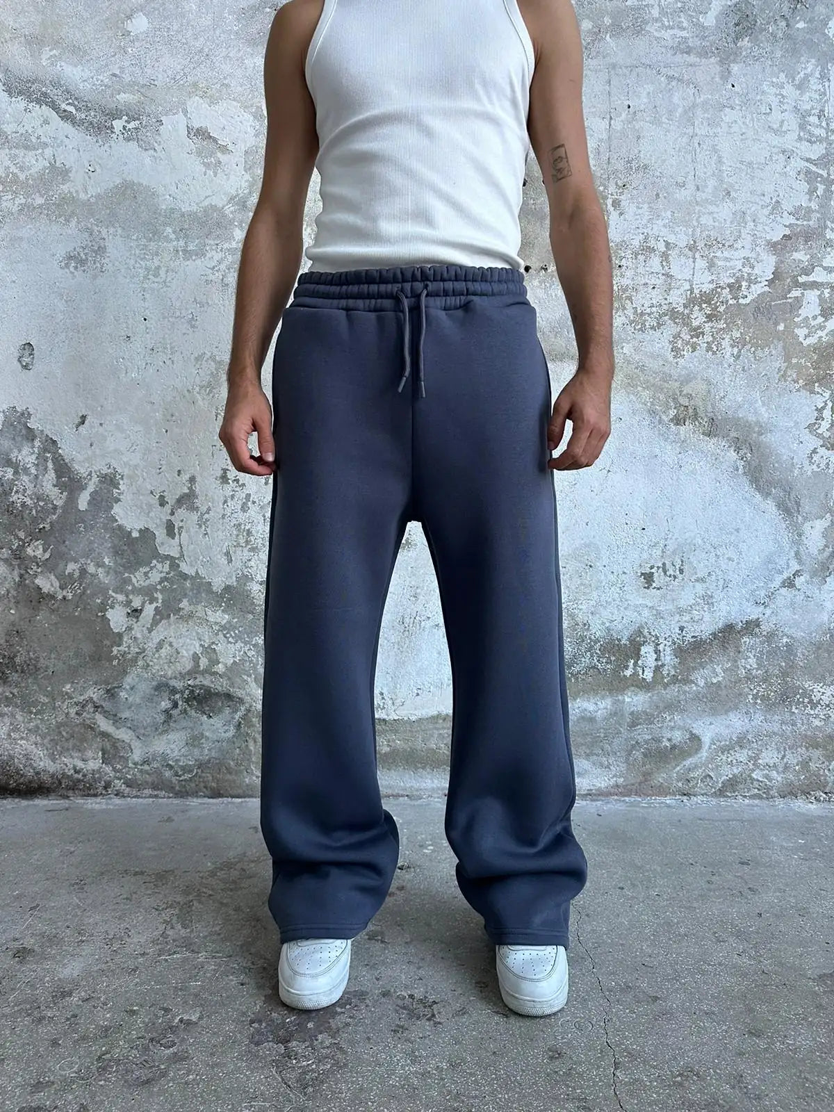 Smoked Oversized Basic Sweatpants