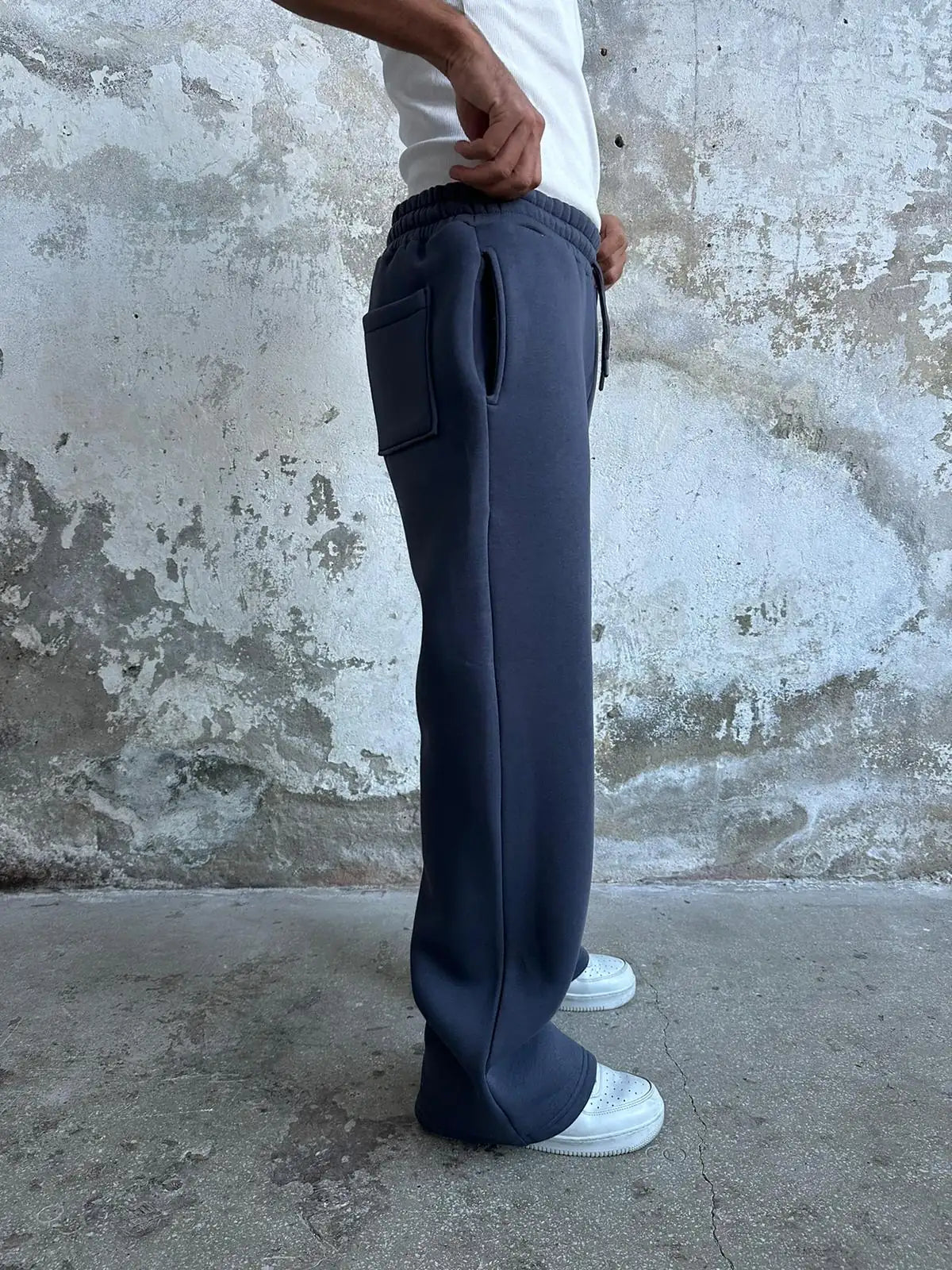 Smoked Oversized Basic Sweatpants