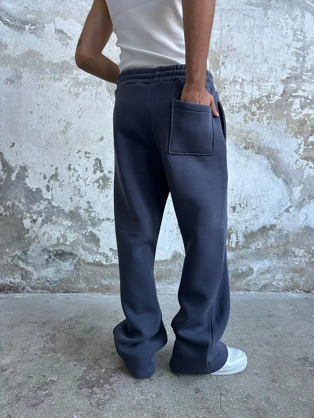 Smoked Oversized Basic Sweatpants